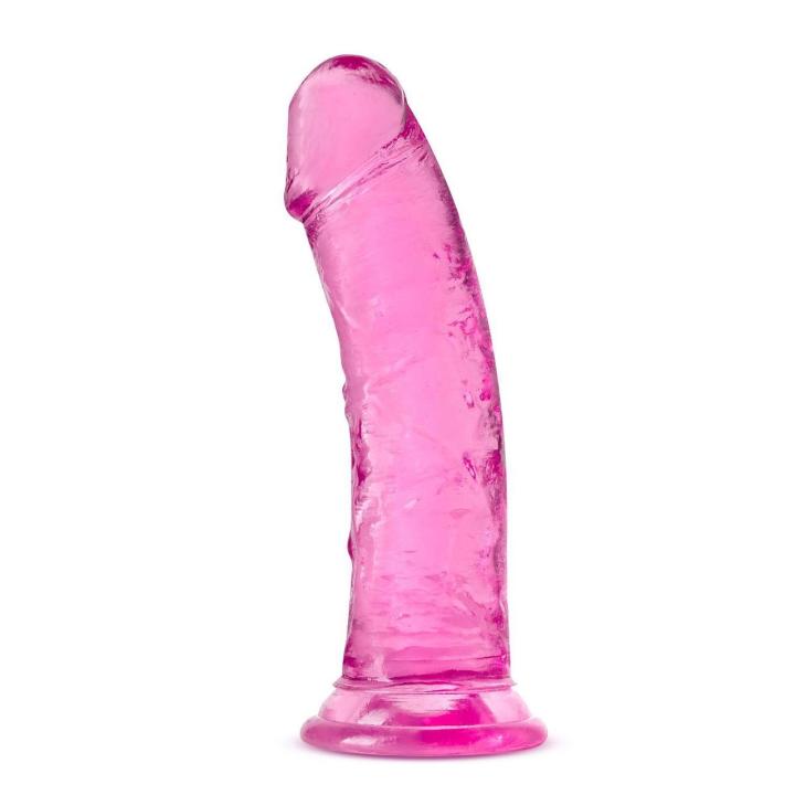 Miękkie różowe dildo z przyssawką 20,3 cm – do strap-on | Loris.pl