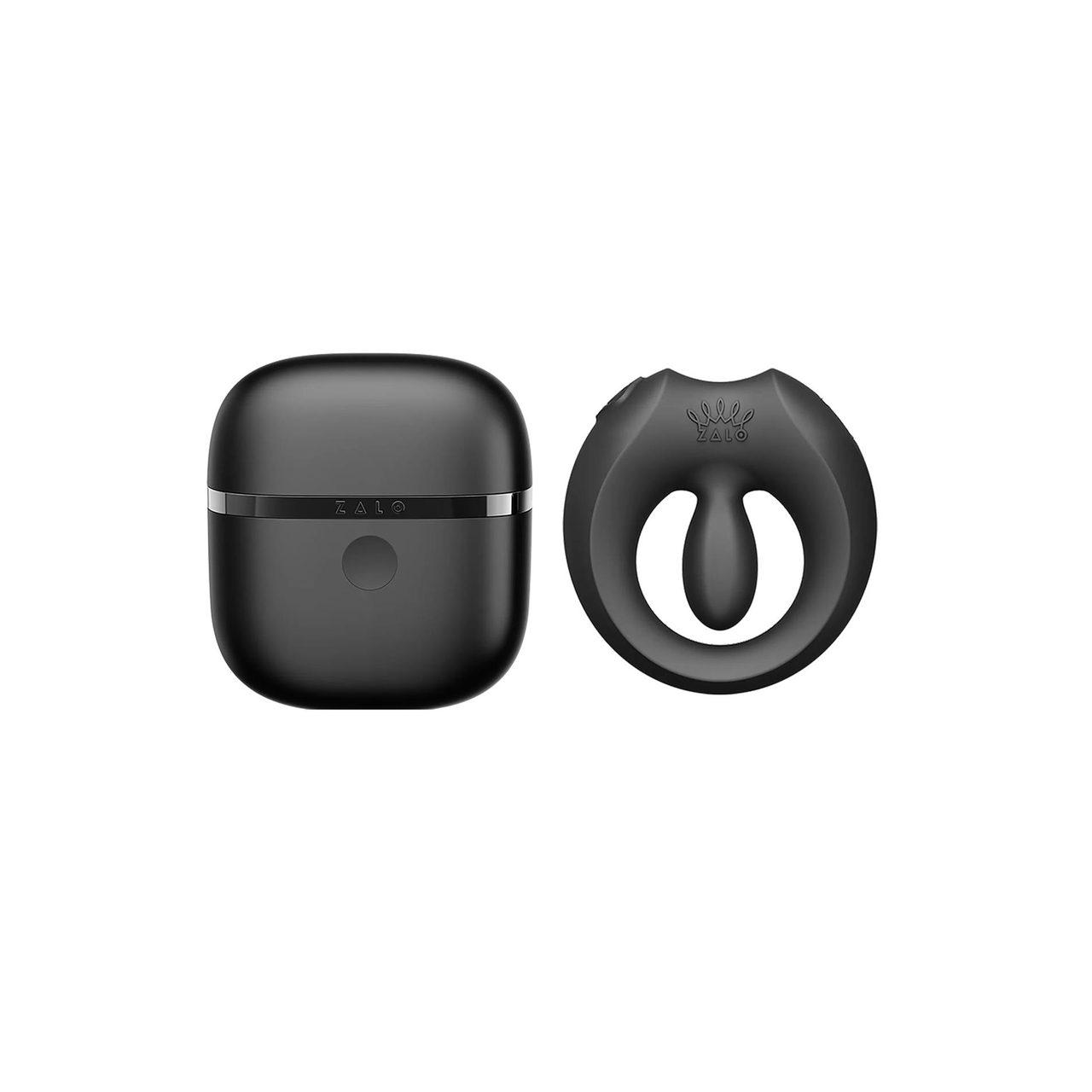 Wibrujący pierścień dla par sterowany aplikacją | 8 trybów | Czarny