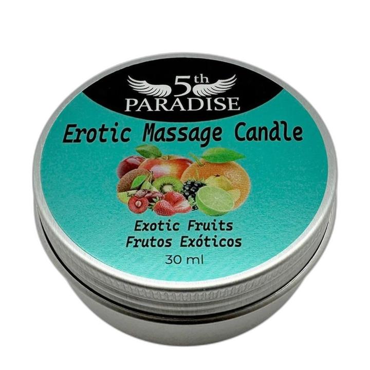 Świeca do masażu egzotyczne owoce 30 ml | Ciepły olejek do masażu