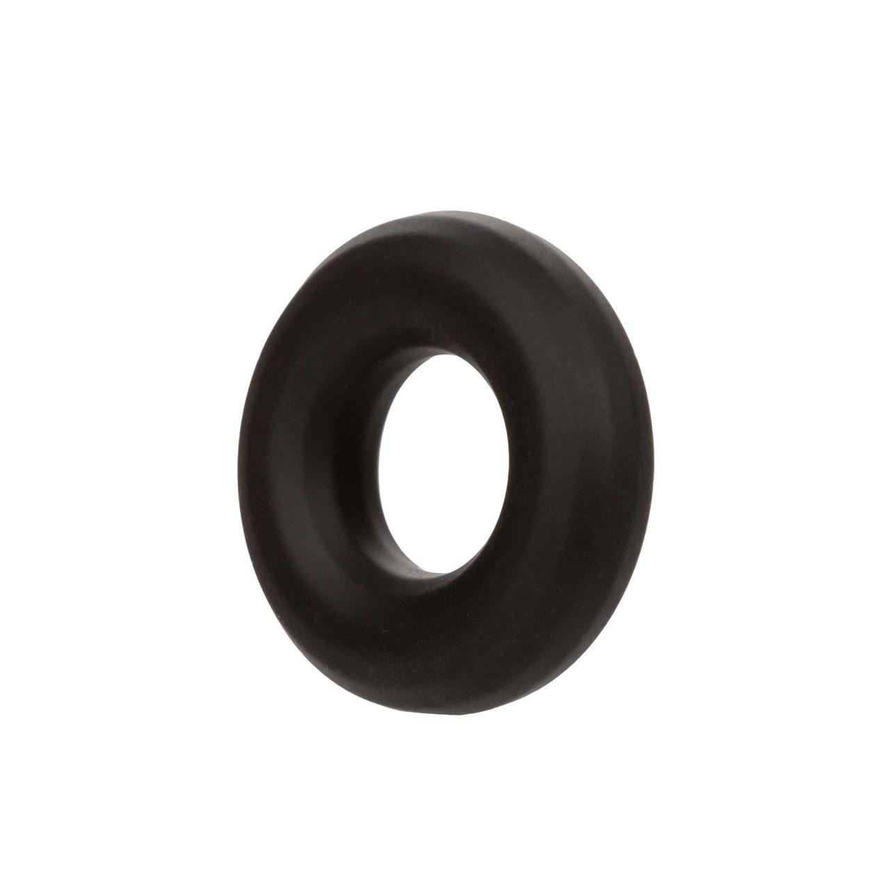 Silikonowy pierścień erekcyjny medium czarny – bez wibracji | Loris.pl