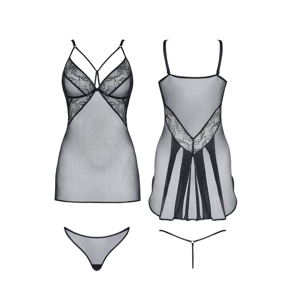 Transparentna sukienka Demoniq Lucette + stringi