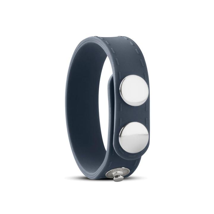 Regulowany pierścień erekcyjny z paskiem na jądra S/M | Silikon | Loris.pl