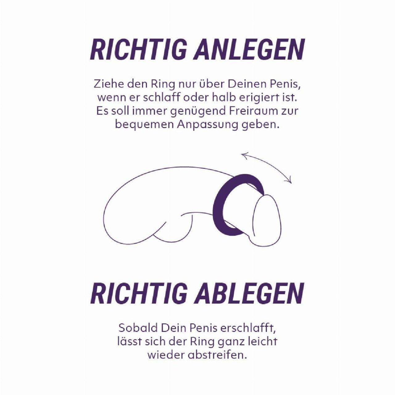 Regulowany pierścień erekcyjny silikonowy rozmiar L | Loris.pl