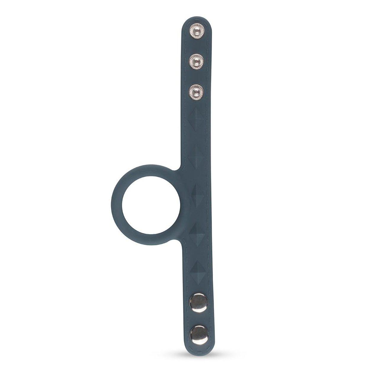 Regulowany pierścień na penisa i jądra l 22 cm | silikon | bez wibracji