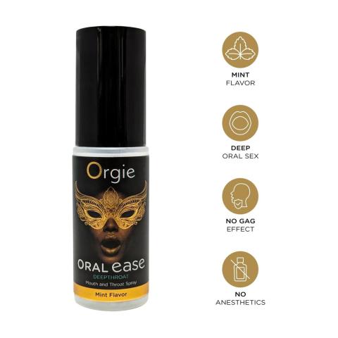 Miętowy spray do ust i gardła do seksu oralnego | Komfort deepthroat