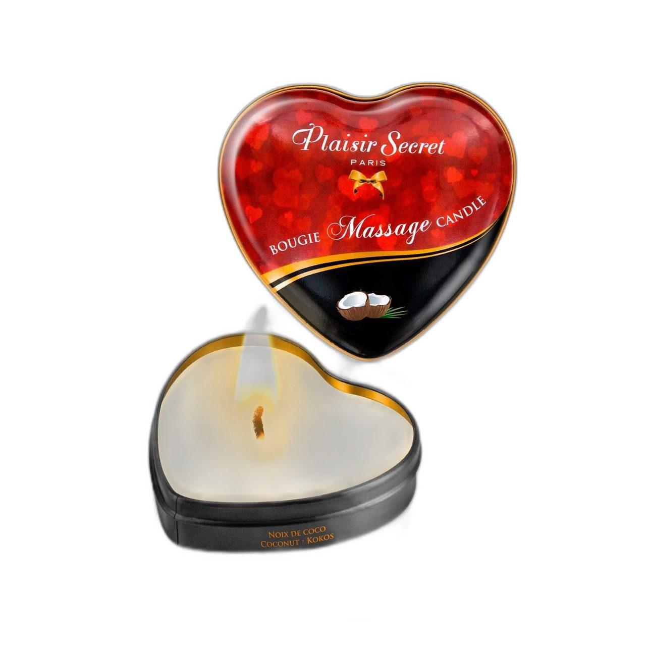 Kokosowa świeca do masażu 35 ml – ciepły olejek | Loris.pl