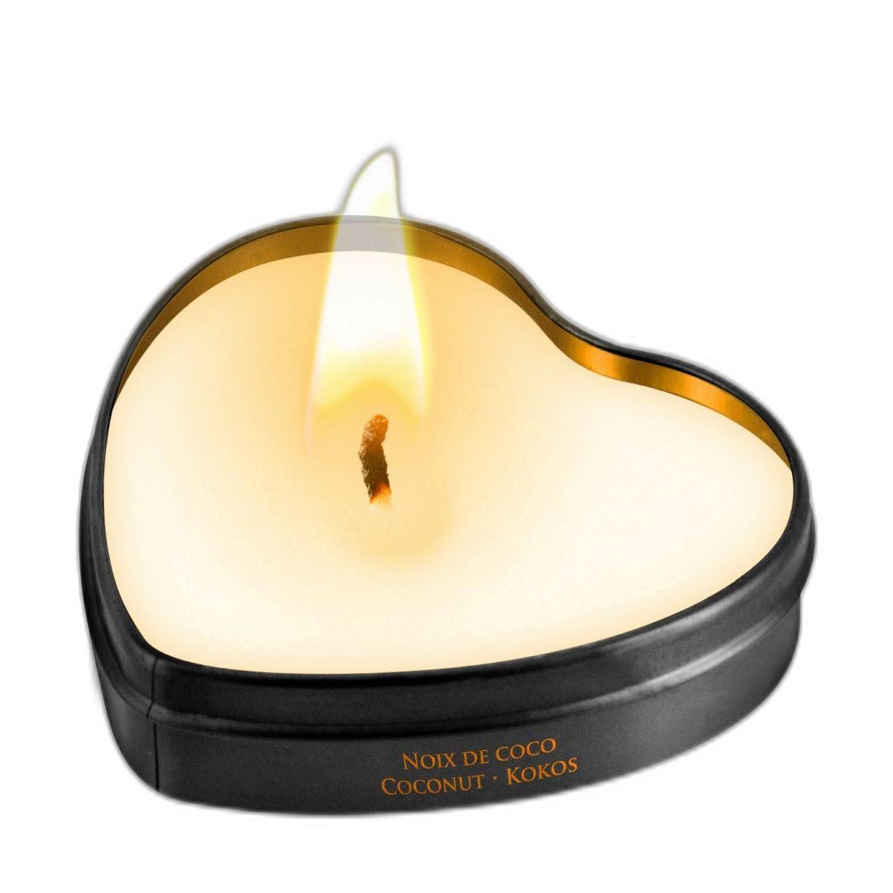 Kokosowa świeca do masażu 35 ml – ciepły olejek | Loris.pl