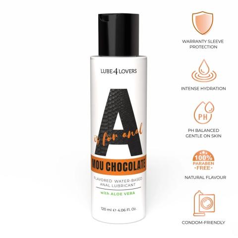 Czekoladowy lubrykant analny wodny z aloesem 120 ml