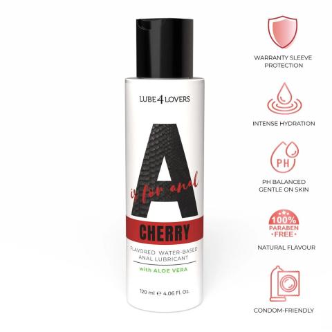 Wiśniowy lubrykant analny wodny z aloesem 120 ml