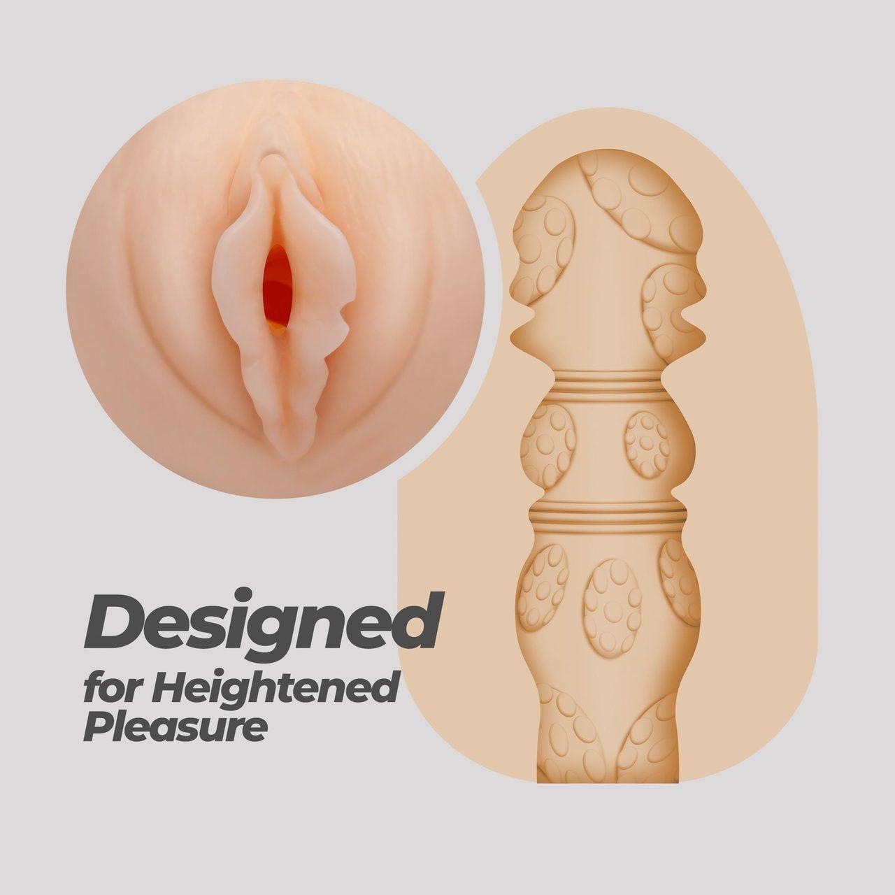 Masturbator jajko z teksturą | Dyskretne jajko do masturbacji | Loris.pl