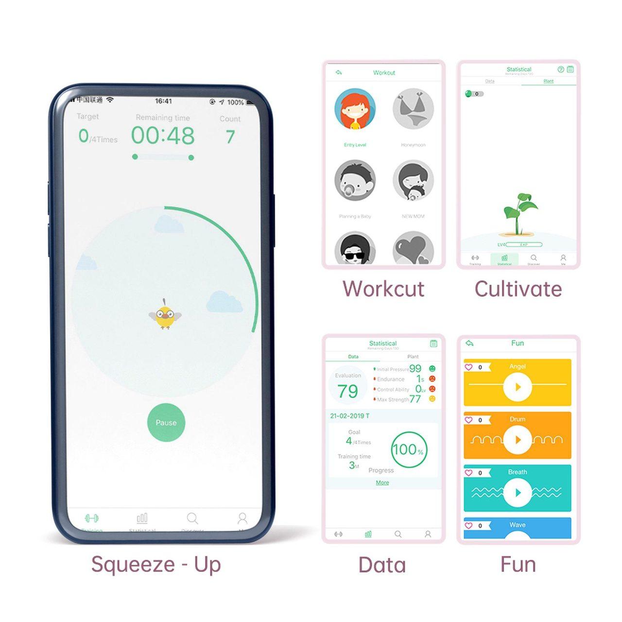Jajko do ćwiczeń Kegla z aplikacją – inteligentny trener dna miednicy | Loris.pl