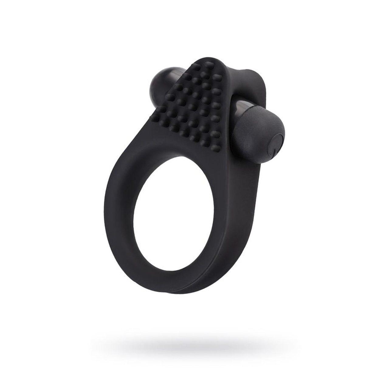 Wibrujący pierścień erekcyjny czarny silikon | Wymienny wkład
