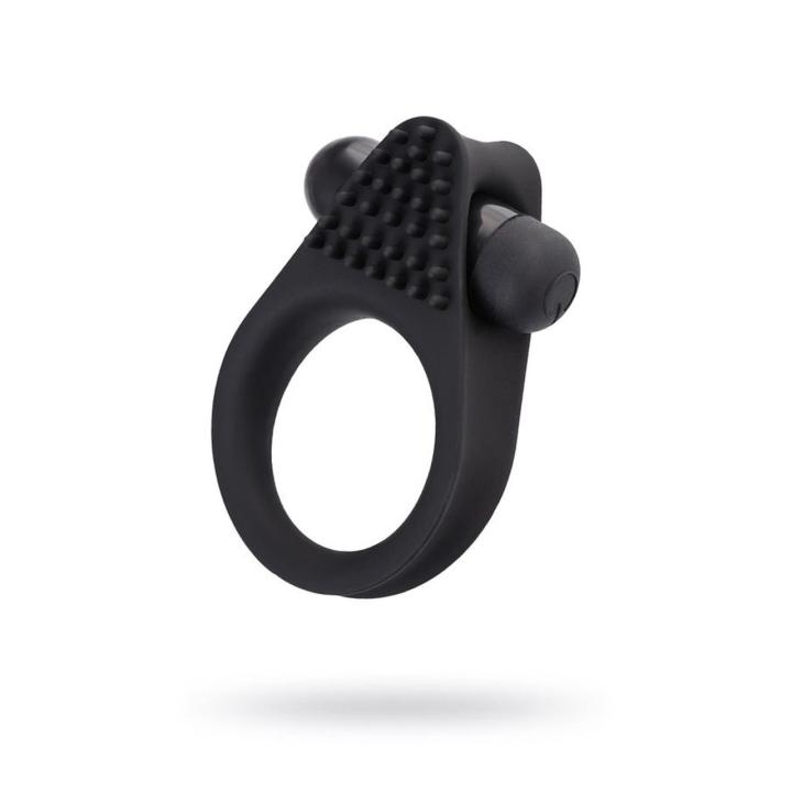 Wibrujący pierścień erekcyjny czarny silikon | Wymienny wkład