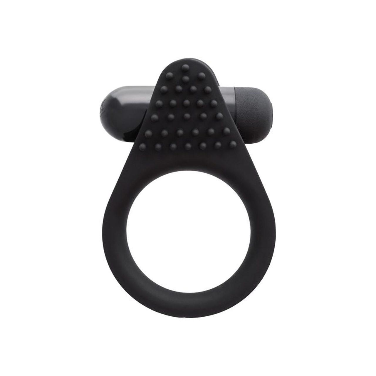 Wibrujący pierścień erekcyjny czarny silikon | Wymienny wkład