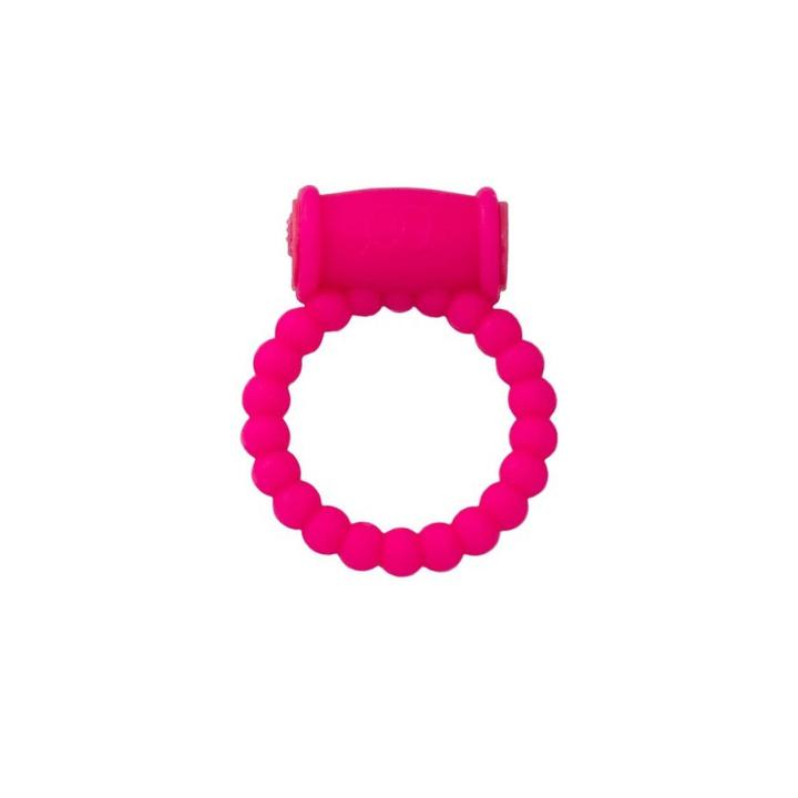 Pierścień erekcyjny z wibracją 3,5 cm – silikonowy, różowy | Loris.pl