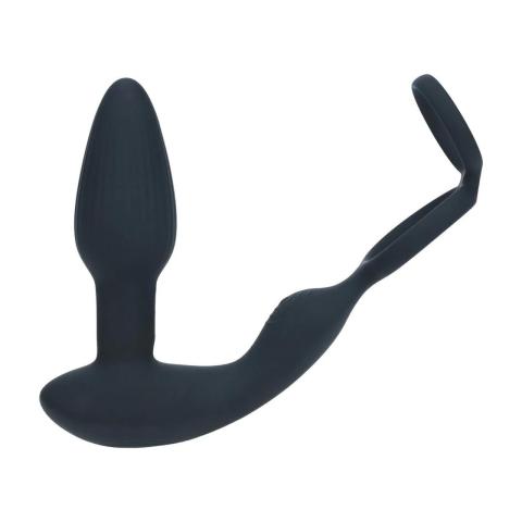 Masażer prostaty z pilotem i pierścieniem | Rotujące koraliki i wibracje