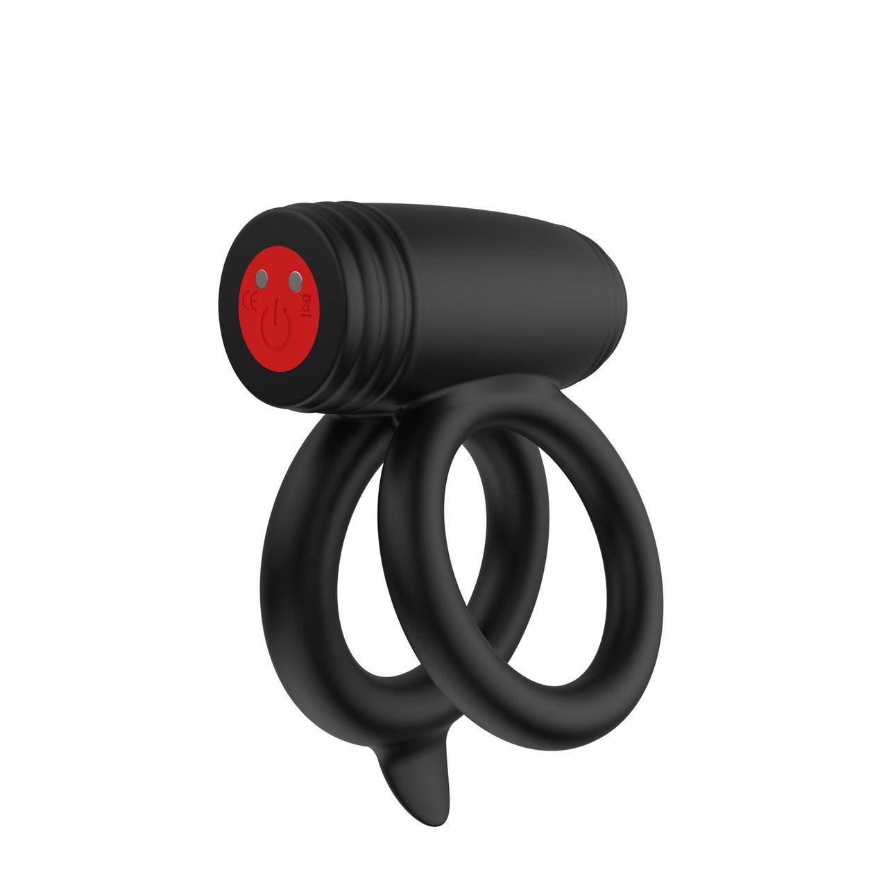 Podwójny pierścień erekcyjny z wibracjami do par 10 trybów IPX7