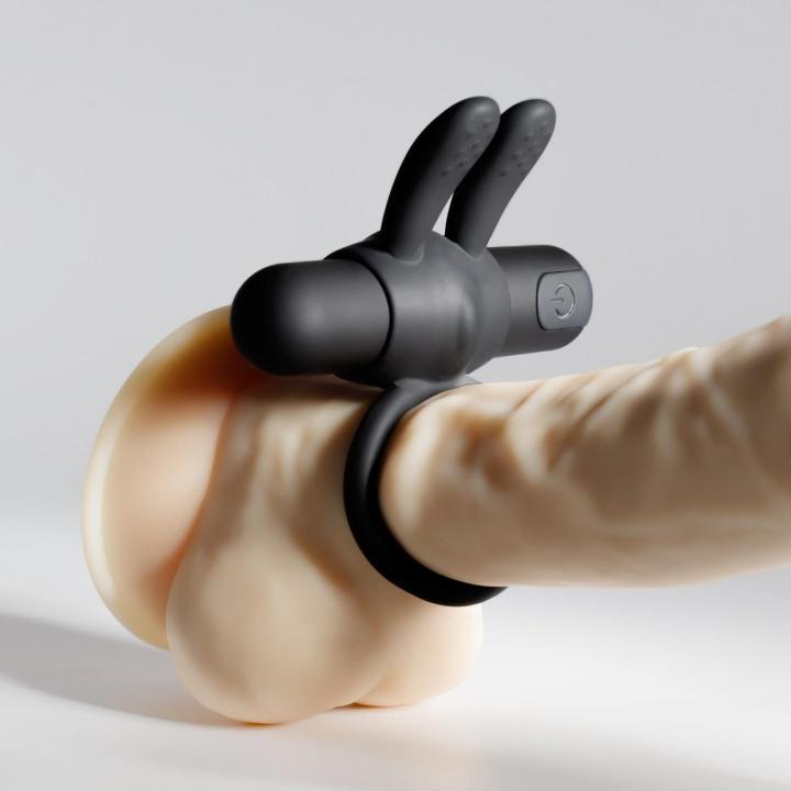 Pierścień erekcyjny z wibracją i bulletem USB | Wodoodporny