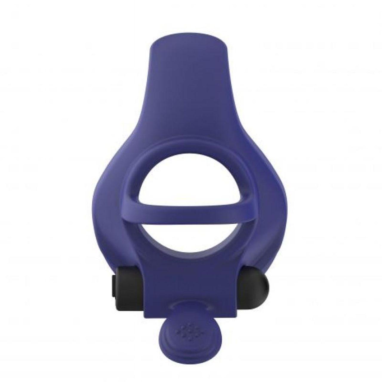 Wibrujący pierścień erekcyjny z wypustką na łechtaczkę | Loris.pl