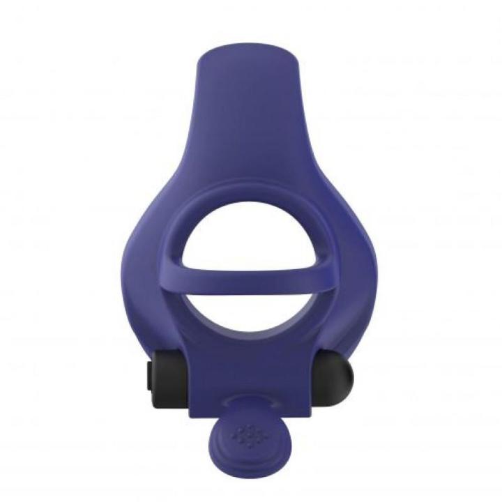 Wibrujący pierścień erekcyjny z wypustką na łechtaczkę | Loris.pl