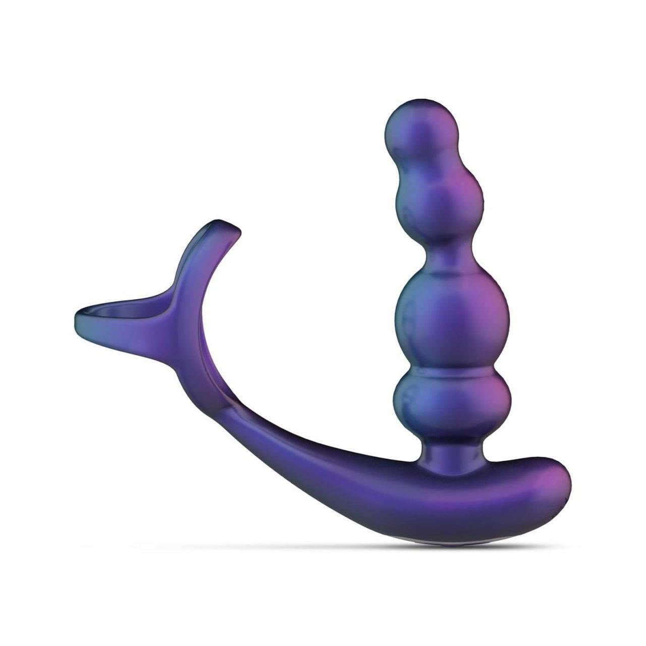 Wibrująco-rotujący korek analny z pierścieniem i pilotem | Loris.pl