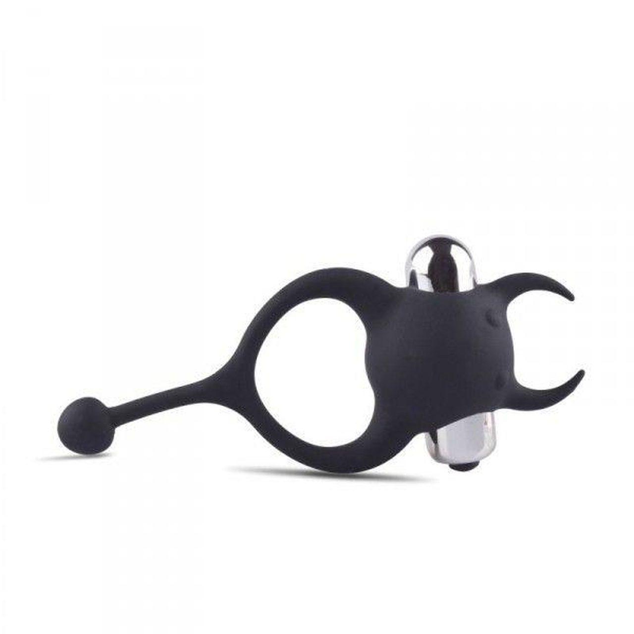 Silikonowy pierścień erekcyjny z wibracją i wypustkami | Loris.pl