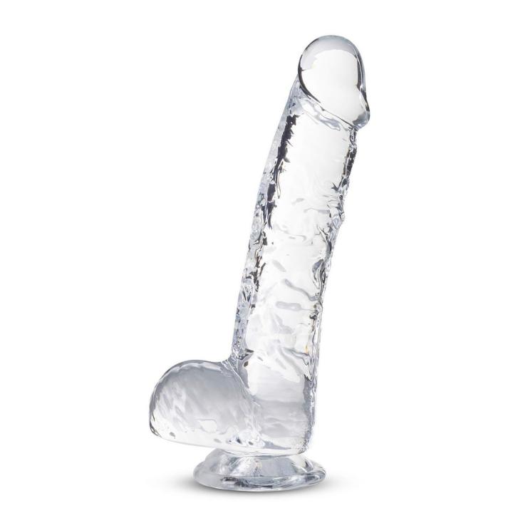 Krystaliczne dildo 15,2 cm z przyssawką i opcją uprzęży | Loris.pl