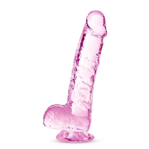 Różowe dildo realistyczne 15,2 cm z przyssawką i do uprzęży