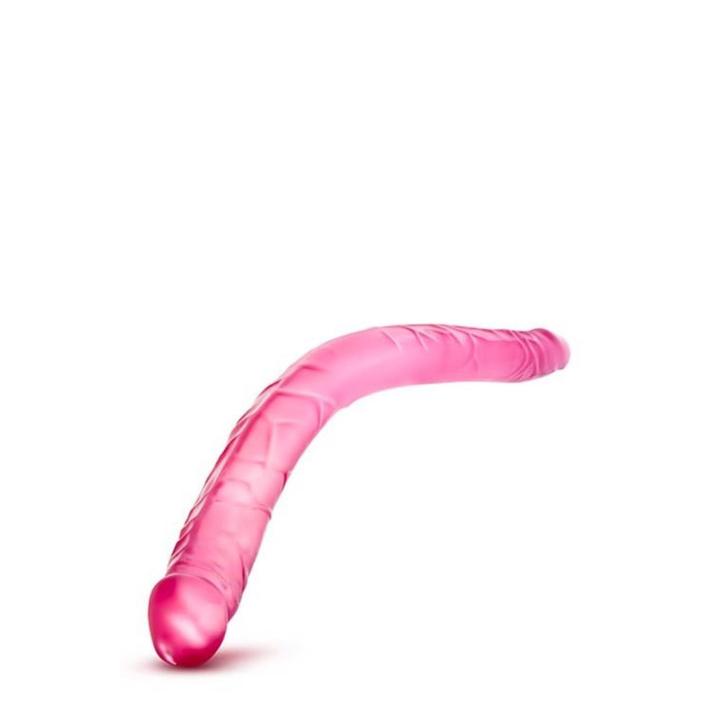 Różowe podwójne dildo 40,6 cm – elastyczne i realistyczne