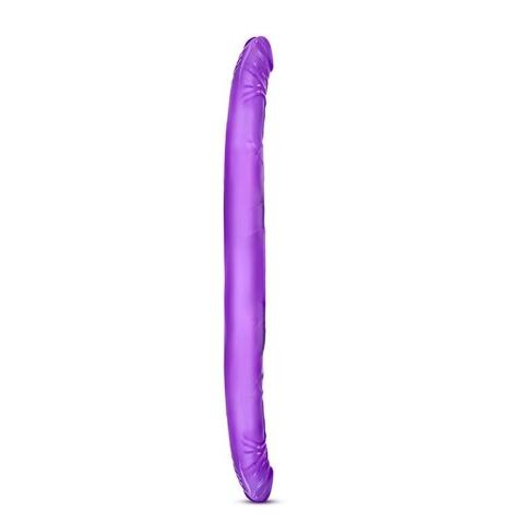 Fioletowe podwójne dildo 40,0 cm – do zabawy solo i dla par
