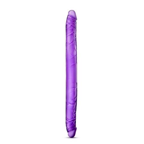 Fioletowe podwójne dildo 40,0 cm – do zabawy solo i dla par