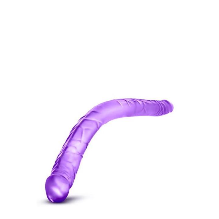Fioletowe podwójne dildo 40,0 cm – do zabawy solo i dla par