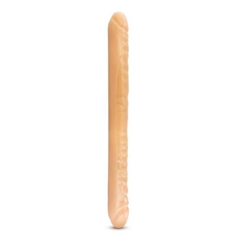 Podwójne dildo beżowe 45,7 cm elastyczne