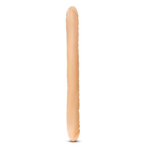Podwójne dildo beżowe 45,7 cm elastyczne