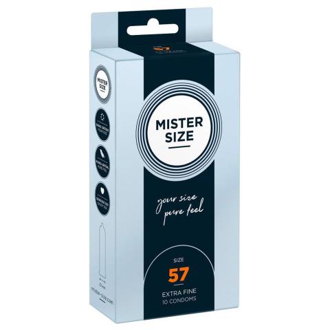 Prezerwatywy ultracienkie 57 mm wegańskie 10 szt | Dopasowanie 12–13,5 cm