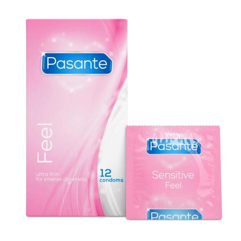 Ultracienkie prezerwatywy sensitive feel 12 szt – naturalne czucie