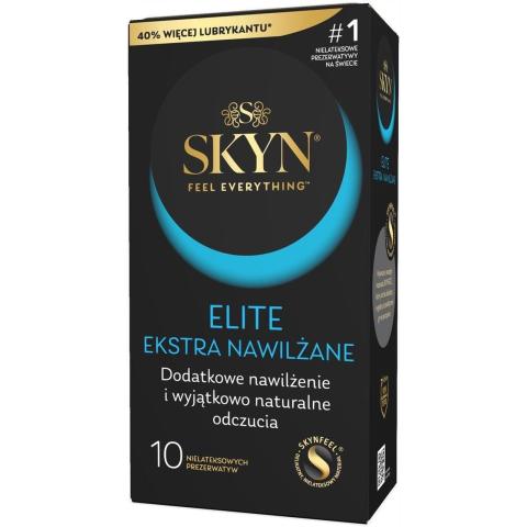 Bezlateksowe prezerwatywy extra nawilżane 10 szt. 53 mm