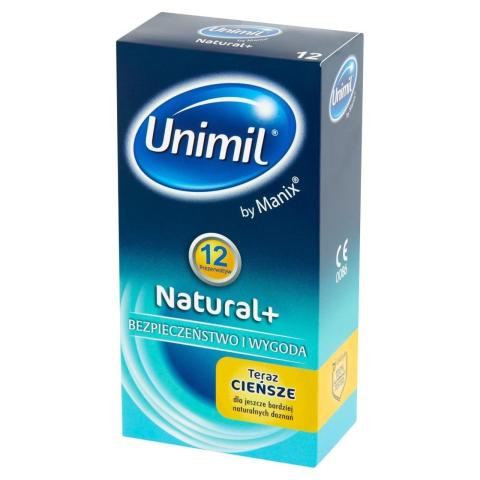 Cienkie prezerwatywy lateksowe 53 mm 12 szt | Naturalne doznania