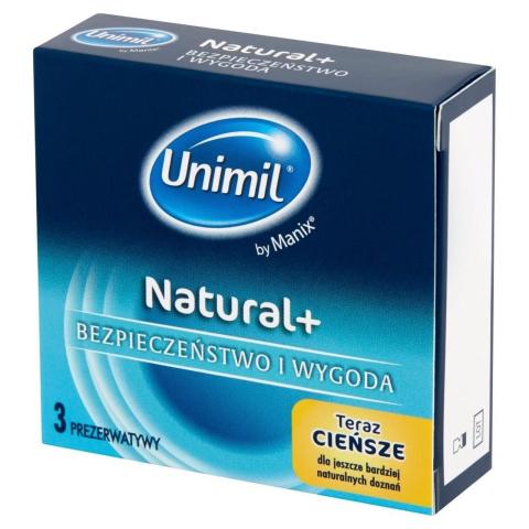 Ultracienkie prezerwatywy 53 mm naturalne 3 szt. – gładkie i nawilżone