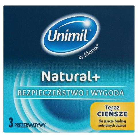 Ultracienkie prezerwatywy 53 mm naturalne 3 szt. – gładkie i nawilżone