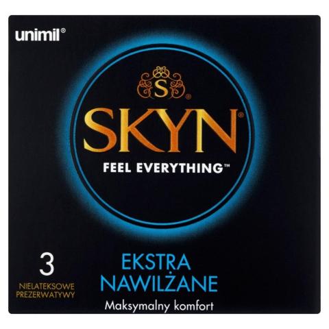 Prezerwatywy nielateksowe extra wet 53 mm (3 szt.)