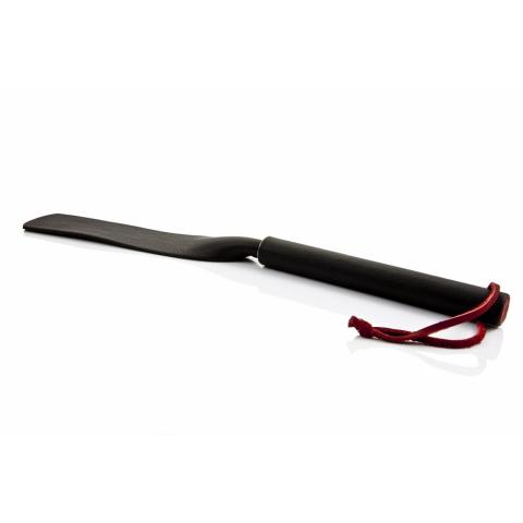 Czarna packa BDSM ze skóry naturalnej 44 cm – miękka i wygodna
