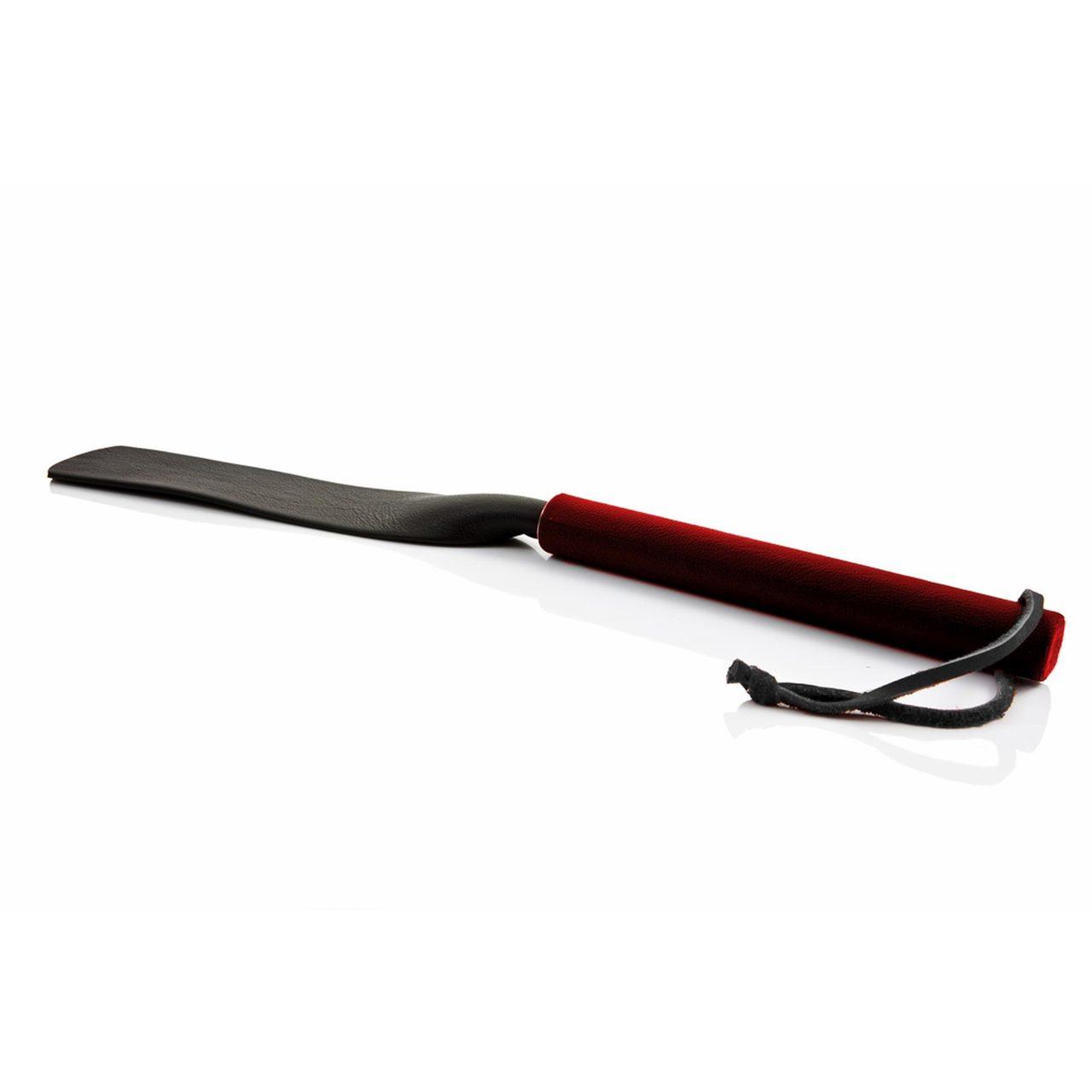 Czerwona packa BDSM ze skóry naturalnej 44 cm | Loris.pl