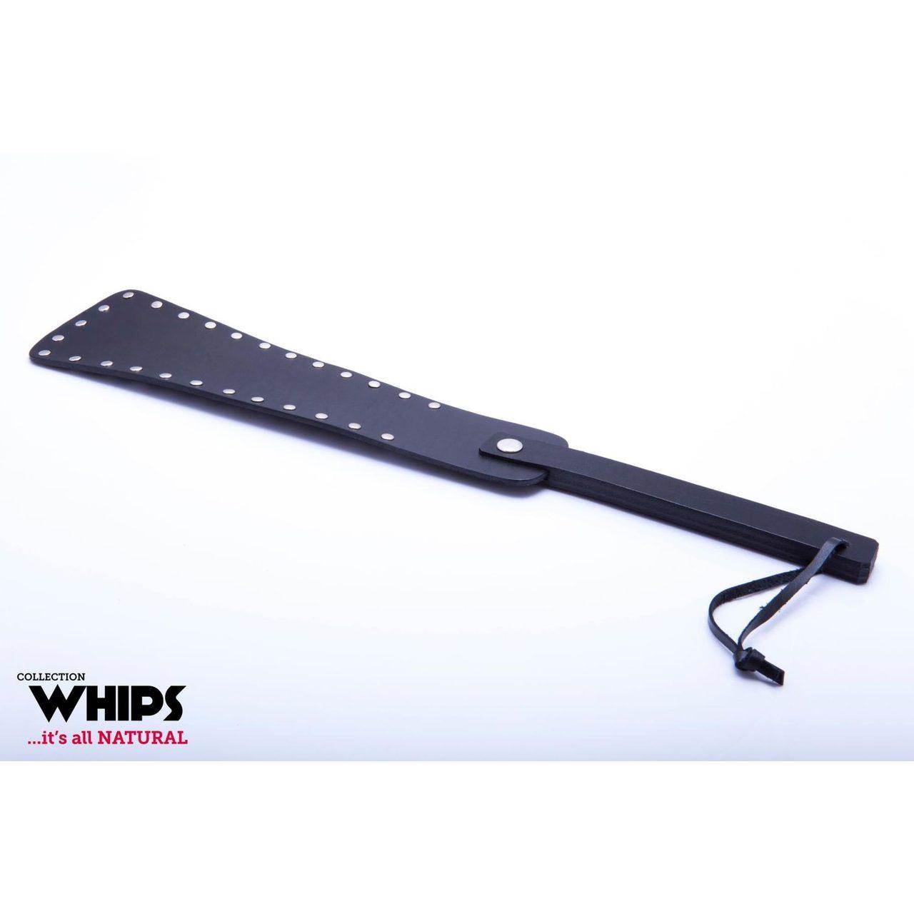 Skórzana packa BDSM z nitami 41,5 cm – ręcznie wykonana | Loris.pl