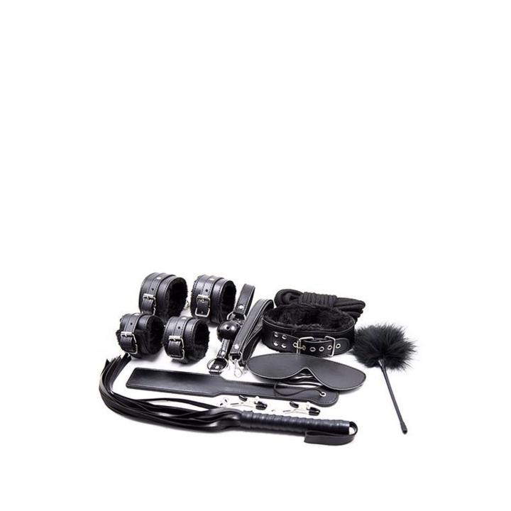 Zestaw BDSM 10 elementów dla początkujących - bondage i akcesoria | Loris.pl