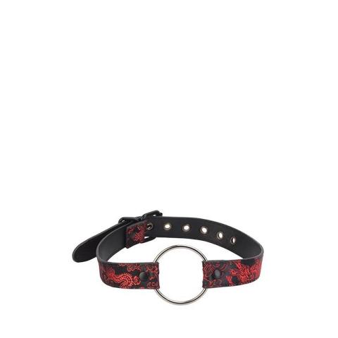 Metalowy knebel o-ring 5 cm do BDSM | Regulowany pasek