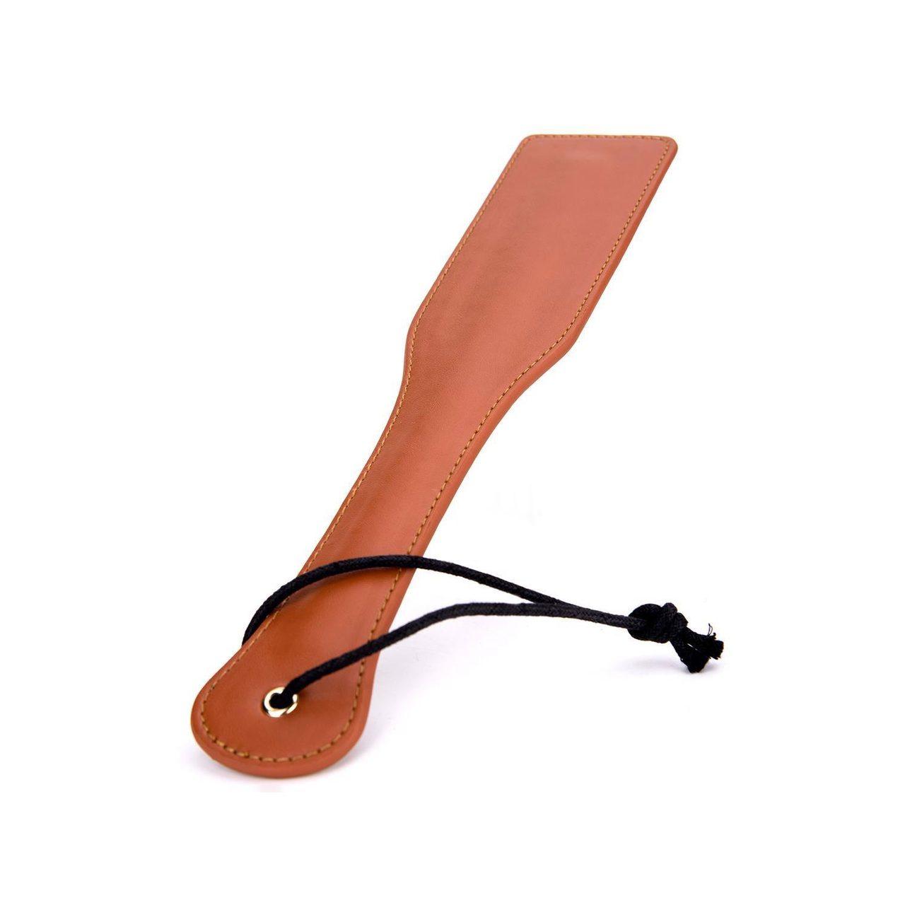 Koniakowa packa do klapsów BDSM 32 cm z wegańskiej skóry | Loris.pl