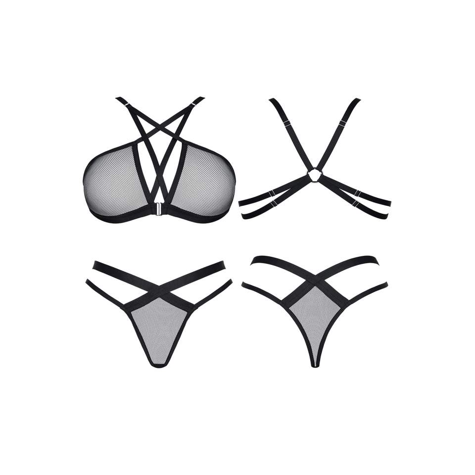 Czarny komplet dwuczęściowy Demoniq Aina