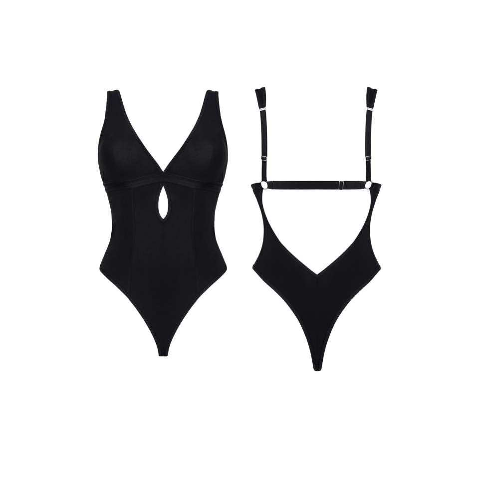 Klasyczne czarne body Demoniq Gracia