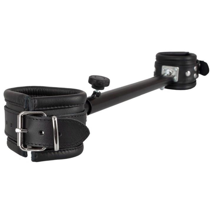 Skórzany drążek rozporowy do nóg 35–60 cm z wyściełanymi opaskami | Loris.pl